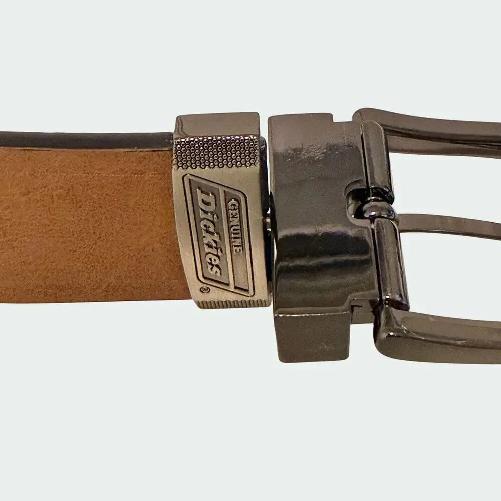 Genuine Dickies Reversible Men's Belt‎ Two in One Brown and Black Sides